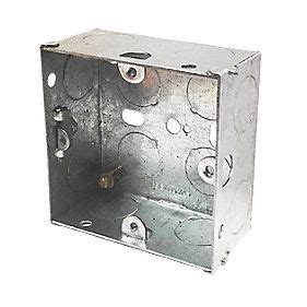 35mm metal back box screwfix|metal single gang back box.